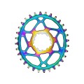 Absolute Black Plateau Oval Sram Direct Mount Boost PVD Rainbow - Purebike
