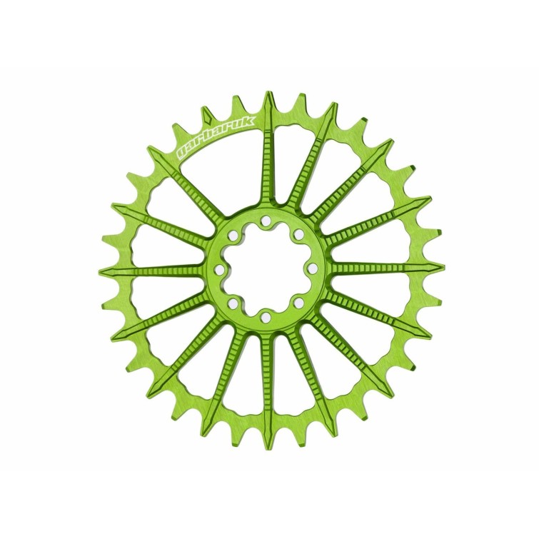 Garbaruk Plateau Ovale Direct Mount Sram 8 vis (déport 3mm) - Vert - Purebike