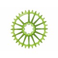 Garbaruk Plateau Ovale Direct Mount Sram 8 vis (déport 3mm) - Vert - Purebike