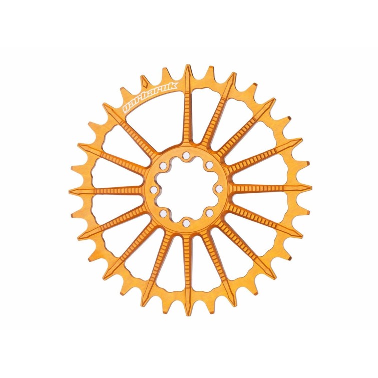 Garbaruk Plateau Ovale Direct Mount Sram 8 vis (déport 3mm) - Orange - Purebike