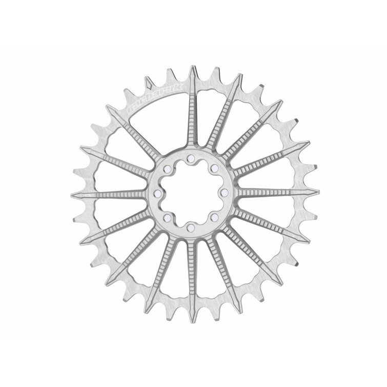 Garbaruk Plateau Ovale Direct Mount Sram 8 vis (déport 3mm) - Argent - Purebike