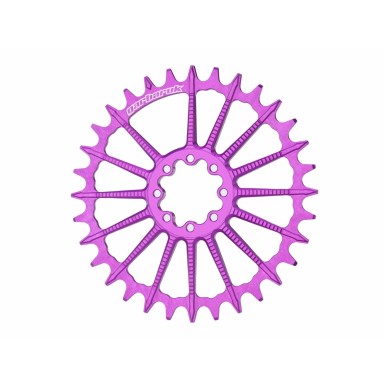 Garbaruk Plateau Ovale Direct Mount Sram 8 vis (déport 3mm) - Violet - Purebike
