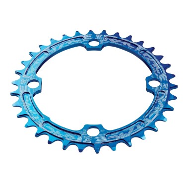 Plateau Mono Race Face Narrow Wide 104 mm Bleu - PureBike