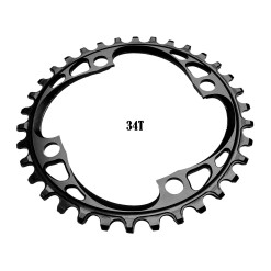 Plateau Narrow Wide Absolute Black 104 mm Noir 32 dents - Purebike