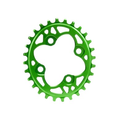 Plateau Oval Narrow Wide 64 mm Vert - Plateaux VTT, Plateau VTT Oval - Purebike - Materiel Velo, Accessoires VTT Equipement Vélo
