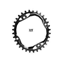 Absolute Black Plateau Oval Narrow Wide 104 mm Noir 2018 - PureBike