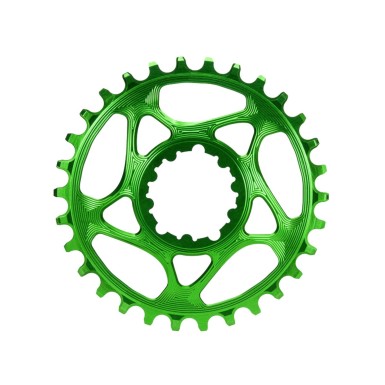 Plateau Sram Direct Mount à denture variable GXP Vert - Plateaux VTT, Plateau VTT Oval - Purebike - Materiel Velo, Accessoires V