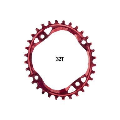 Plateau Oval Narrow Wide 104 mm Rouge - Plateaux VTT, Plateau VTT Oval - Purebike - Materiel Velo, Accessoires VTT Equipement Vé