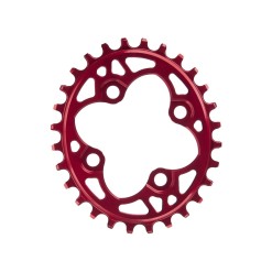 Plateau Oval Narrow Wide 64 mm Rouge - Plateaux VTT, Plateau VTT Oval - Purebike - Materiel Velo, Accessoires VTT Equipement Vél