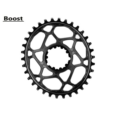 Plateau Oval Absolute Black pour Sram Direct Mount - Boost - Noir