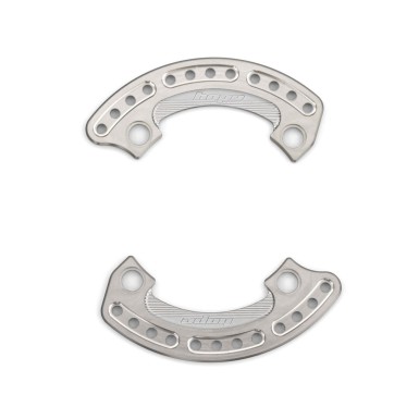 Protège plateau 1/4 Bash (paire) Argent - Protège plateaux pour VTT - Materiel Velo, Accessoires VTT Equipement Vélo - Purebike
