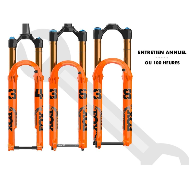 Purebike Entretien annuel ou 100h pour Fourche Fox 34-36-38 Float - Purebike