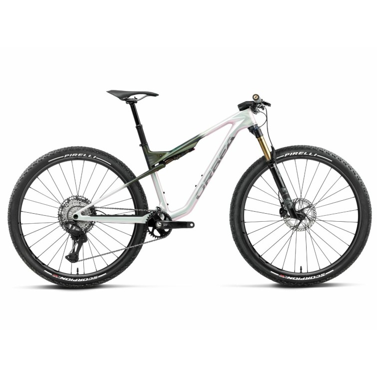 Orbea VTT OIZ M-Pro Iris White / Seaweed Carbon View (Gloss) - Purebike