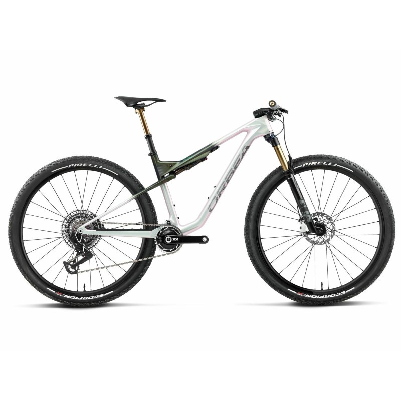 Orbea VTT OIZ M-LTD Iris White / Seaweed Carbon View (Gloss) - Purebike