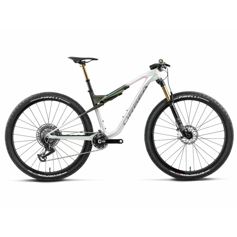 Orbea VTT OIZ M-LTD Iris White / Seaweed Carbon View (Gloss) - Purebike