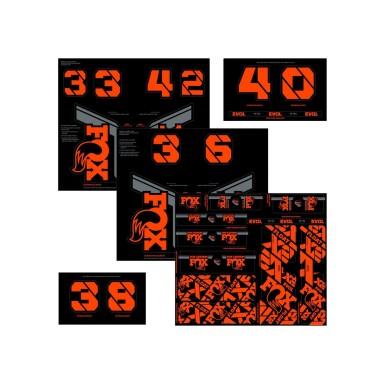 Fox Racing Shox Kit de stickers pour fourche et amortisseur - Purebike