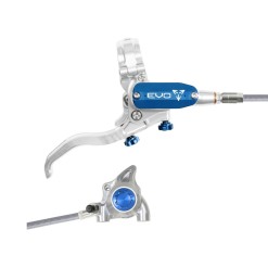 Hope Frein à disque arrière Tech 4 EVO X2 Flat Mount - Argent / Bleu - Purebike
