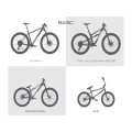 All Mountain Style Kit protections de cadre Basic 9 pièces - Wolf - Purebike