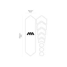 All Mountain Style Kit protections de cadre Basic 9 pièces - Wolf - Purebike
