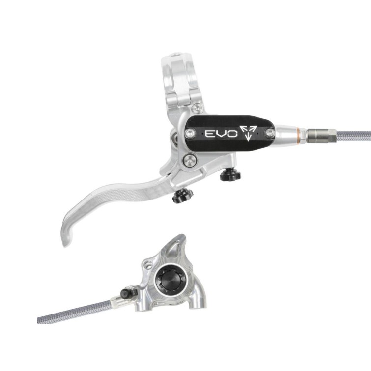 Hope Frein à disque arrière Tech 4 EVO X2 Flat Mount - Argent / Noir - Purebike