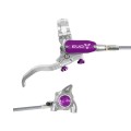 Hope Frein à disque arrière Tech 4 EVO X2 Flat Mount - Argent / Violet - Purebike