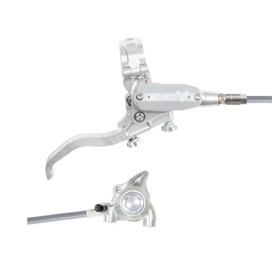 Hope Frein à disque arrière Tech 4 EVO X2 Flat Mount - Argent / Argent - Purebike