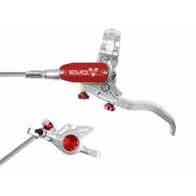 Hope Frein à disque avant Tech 4 EVO X2 - Argent / Rouge - Purebike