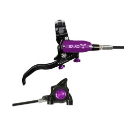 Hope Frein à disque arrière Tech 4 EVO X2 Flat Mount - Noir / Violet - Purebike