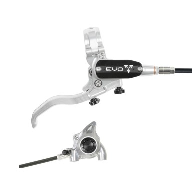 Hope Frein à disque arrière Tech 4 EVO X2 Flat Mount - Argent / Noir - Purebike