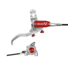 Hope Frein à disque arrière Tech 4 EVO X2 Flat Mount - Argent / Rouge - Purebike