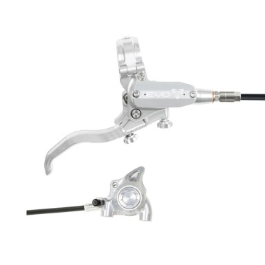 Hope Frein à disque arrière Tech 4 EVO X2 Flat Mount - Argent / Argent - Purebike