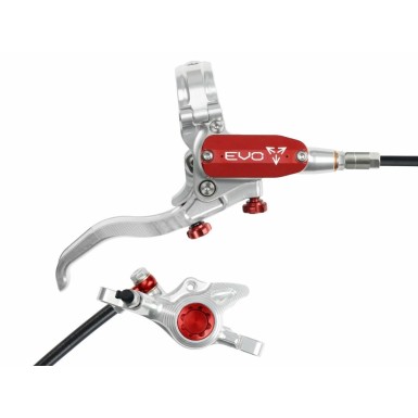 Hope Frein à disque arrière Tech 4 EVO X2 - Argent / Rouge - Purebike