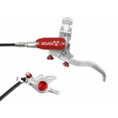 Hope Frein à disque avant Tech 4 EVO X2 - Argent / Rouge - Purebike