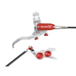 Hope Frein à disque arrière Tech 4 EVO GR4 - Argent / Rouge - Purebike