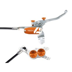 Hope Frein à disque arrière Tech 4 V4 Argent / Orange - Purebike