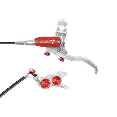 Hope Frein à disque avant Tech 4 EVO GR4 - Argent / Rouge - Purebike