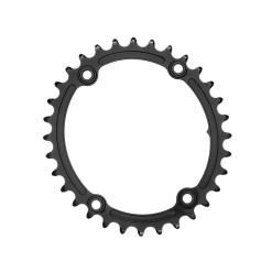 Plateau Ovale Sub Compact Premium - 4 trous 110 mm - Noir - Purebike  