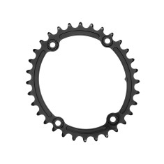 Plateau Ovale Sub Compact Premium - 4 trous 110 mm - Noir - Purebike  