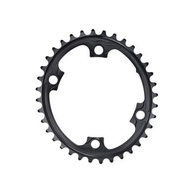 Absolute Black Plateau Ovale Premium - 4 trous 110 mm (Shimano asymétrique) - Noir - Purebike