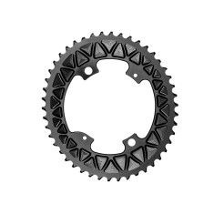 Plateau Ovale Sub Compact Premium - 4 trous 110 mm - Noir - Purebike  