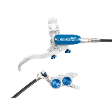 Hope Frein à disque arrière Tech 4 EVO TR4 - Argent / Bleu - Purebike