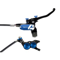Hope Frein à disque arrière Tech 4 V4 Noir / Bleu - Purebike
