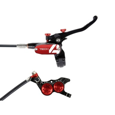 Hope Frein à disque arrière Tech 4 V4 Noir / Rouge - Purebike