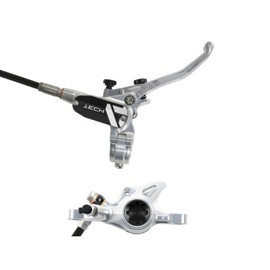 Hope Frein à disque arrière Tech 4 X2 Noir / Argent - Purebike
