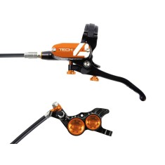 Hope Frein à disque avant Tech 4 V4 Noir/Orange - Purebike