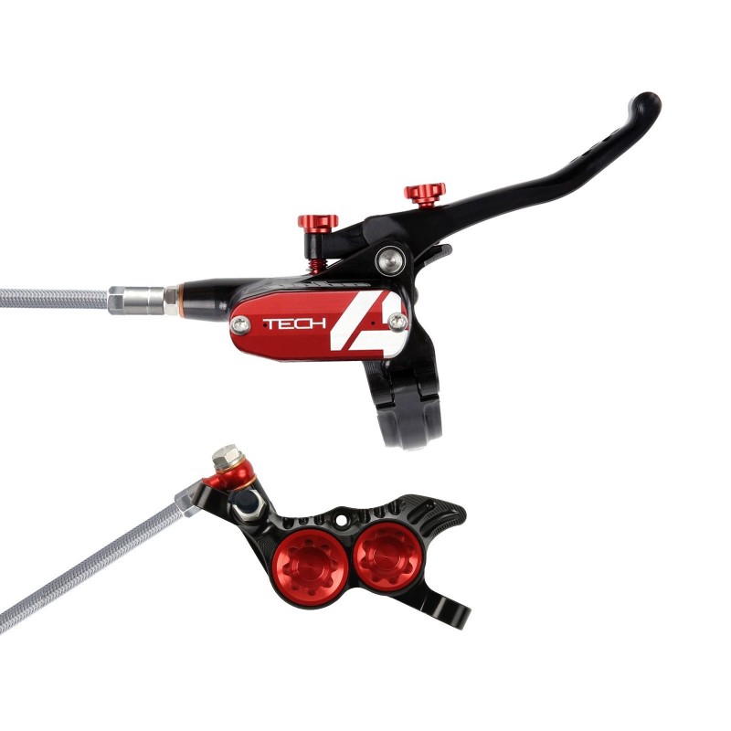 Hope Frein à disque arrière Tech 4 V4 Noir / Rouge - Purebike