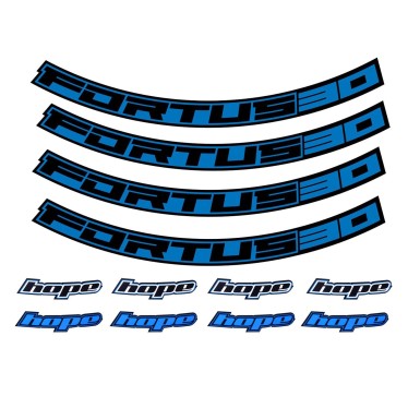 Hope Kit Stickers pour jantes Fortus 30 - 27.5" - Purebike