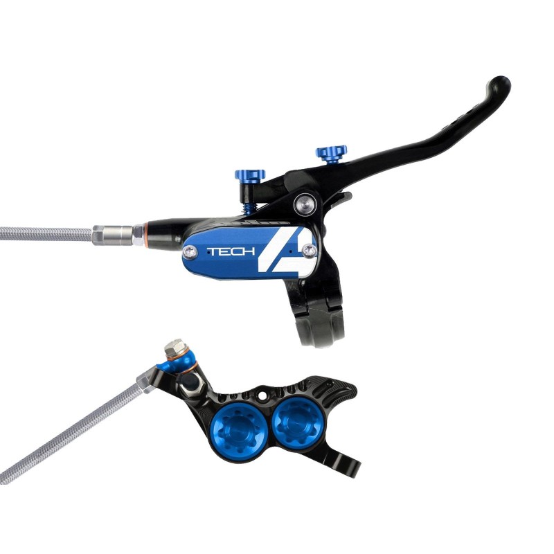 Hope Frein à disque arrière Tech 4 V4 Noir / Bleu - Purebike