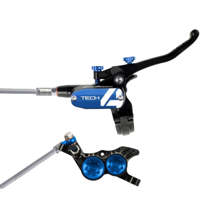 Hope Frein à disque arrière Tech 4 V4 Noir / Bleu - Purebike