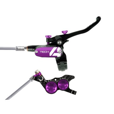 Hope Frein à disque arrière Tech 4 V4 Noir / Violet - Purebike